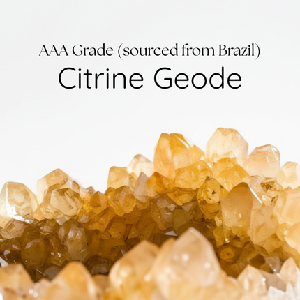 AAA Brazilian Citrine Geode | Natural Abundance Stone