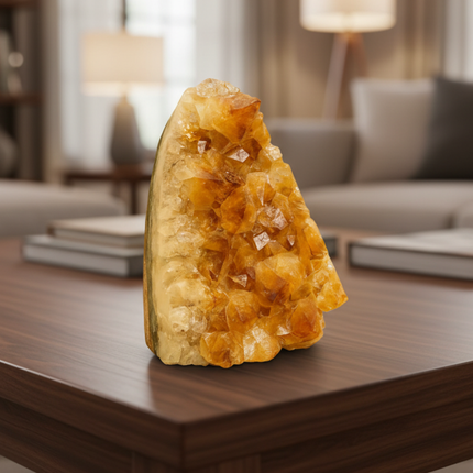 AAA Brazilian Citrine Geode | Natural Abundance Stone
