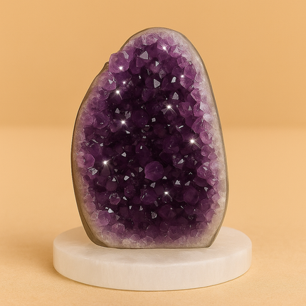 Aura Shield - Brazilian Raw Amethyst Cave Cluster (AAA Quality)