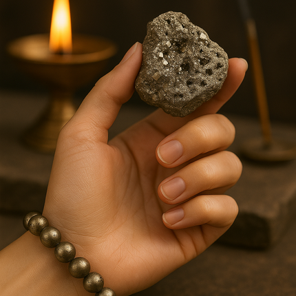 Raw Pyrite Stone 250gm - Wealth Attraction