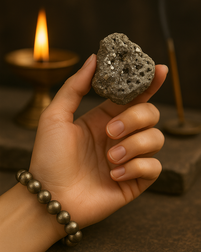 Raw Pyrite Stone 250gm - Wealth Attraction