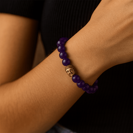 Amethyst Bracelet - Stress Relieving - Shubh Mala