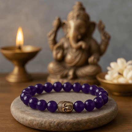 Amethyst Bracelet - Stress Relieving - Shubh Mala