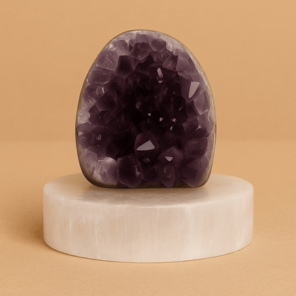Aura Shield - Brazilian Raw Amethyst Cave Cluster (AAA Quality) - Shubh Mala