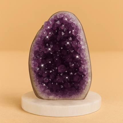 Aura Shield - Brazilian Raw Amethyst Cave Cluster (AAA Quality) - Shubh Mala
