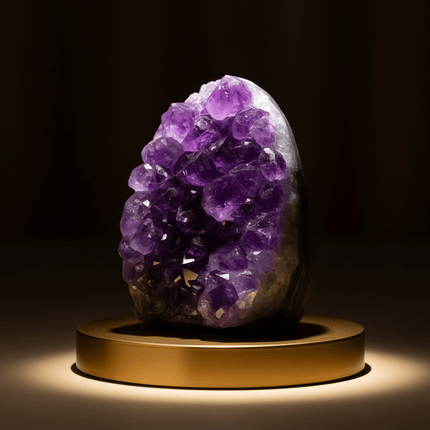 Aura Shield - Brazilian Raw Amethyst Cave Cluster (AAA Quality) - Shubh Mala