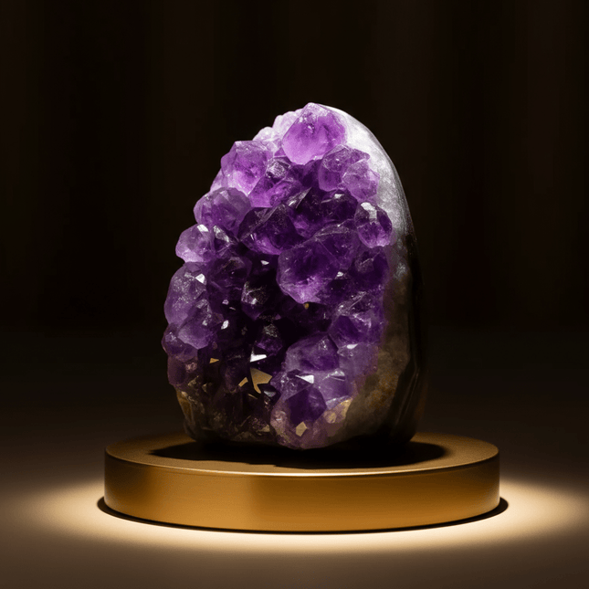 Aura Shield - Brazilian Raw Amethyst Cave Cluster (AAA Quality) - Shubh Mala