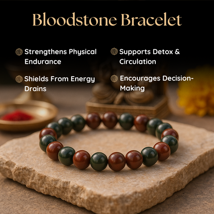 Bloodstone bracelet - Energy Boosting