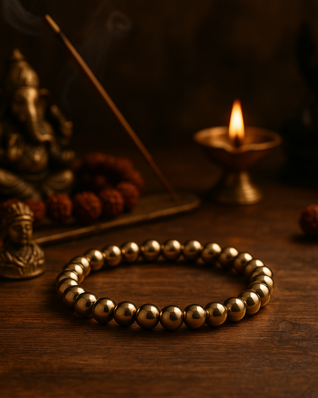 Golden Hematite Bracelet - Confidence Boosting