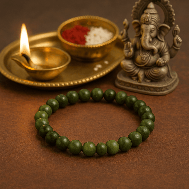 Green Aventurine Bracelet - Luck Magnet - Shubh Mala