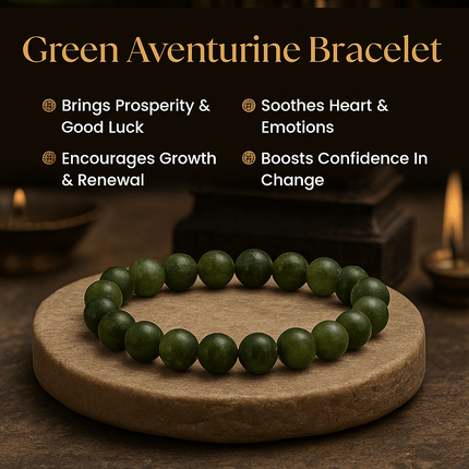 Green Aventurine Bracelet - Luck Magnet - Shubh Mala