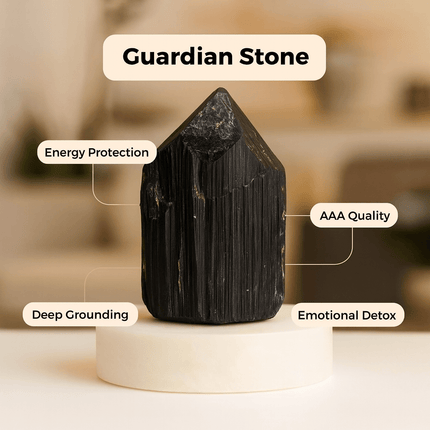 Guardian Stone – Black Tourmaline AAA - Shubh Mala