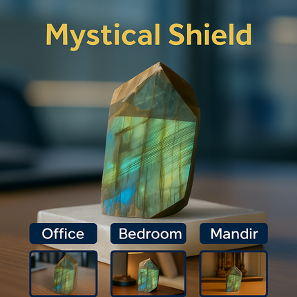 Mystic Shield - labradorite Crystal