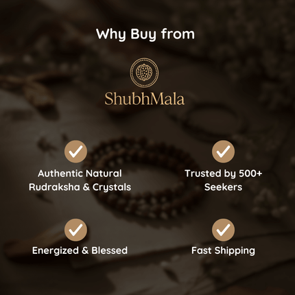 Nepali 5 Mukhi Rudraksh | 100% Authentic - 18mm to 22mm - Shubh Mala