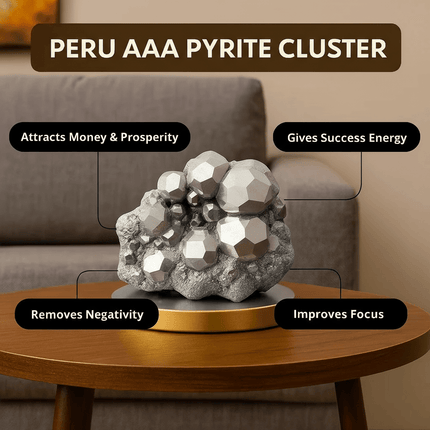 Peru Pyrite Stone - Collectors Edition (AAA Grade) - Shubh Mala