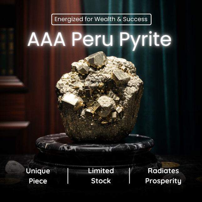 Peru Pyrite Stone - Collectors Edition (AAA Grade)