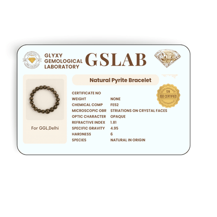 Raw Pyrite Bracelet - Prosperity Magnet - Shubh Mala