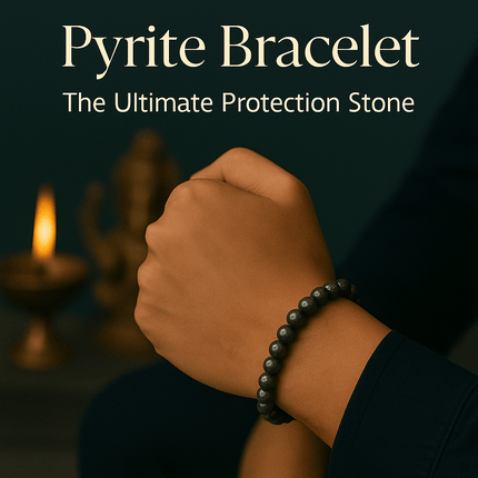 Raw Pyrite Bracelet - Prosperity Magnet - Shubh Mala