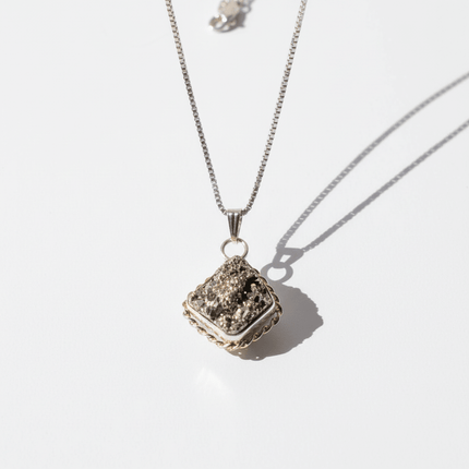 Raw Pyrite Pendant | Attract Prosperity - Shubh Mala