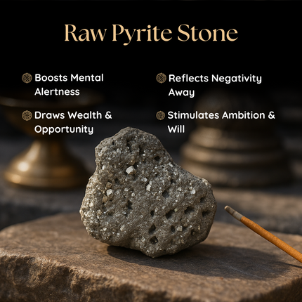 Raw Pyrite Stone 250gm - Wealth Attraction