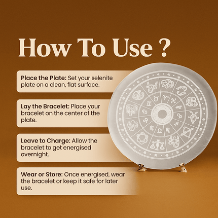 Selenite Crystal Recharging Plate - Shubh Mala