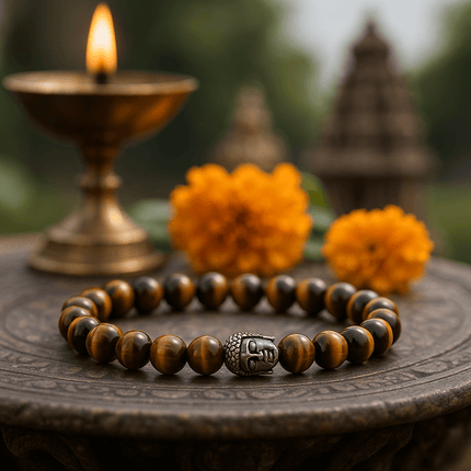 Tiger Eye Bracelet - Focus Enhancing - Shubh Mala